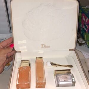 Dior Prestige Skin Care 3 Piece Set La Micro Hile De Rose Limited